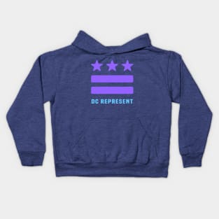 DC REPRESENT (Purple) Kids Hoodie